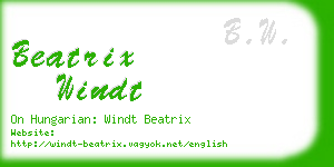 beatrix windt business card